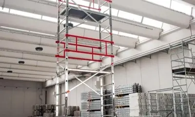 פיגום אלומיניום סטנדרטי גובה דריכה 6.3 מ